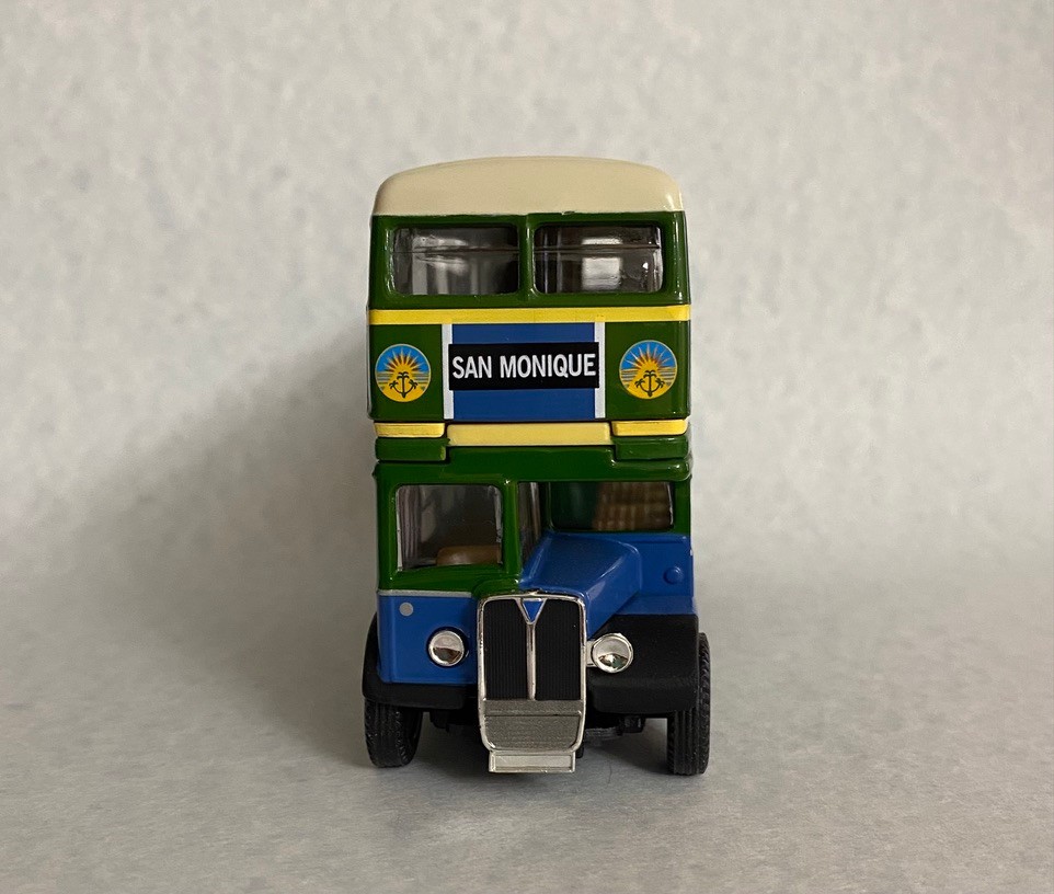 Corgi Double Decker Bus – San Monique Transport 4 3/4″ Removable Top TOY131