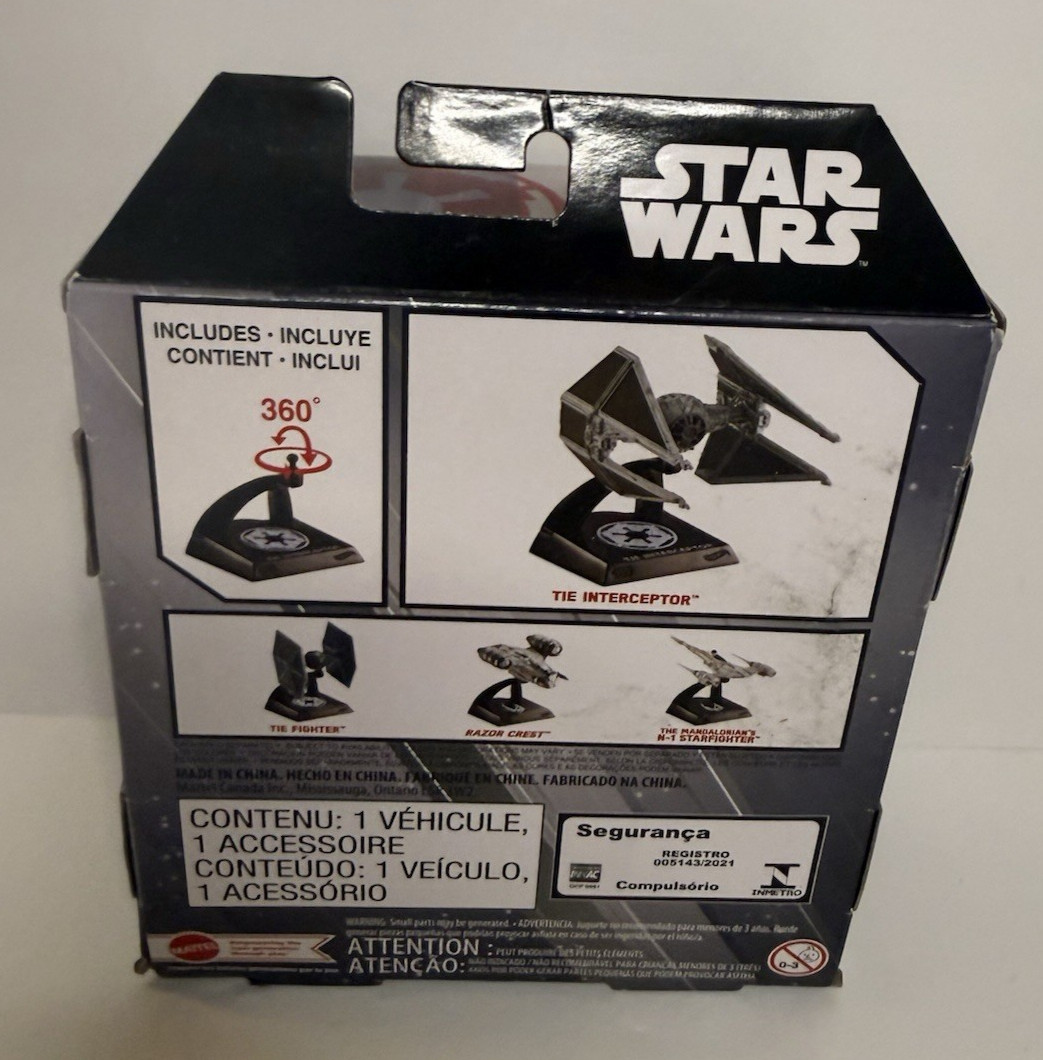 Lot of 3 Star Wars Starships Select Vader Tie Advanced Tie Fighter Interceptor
