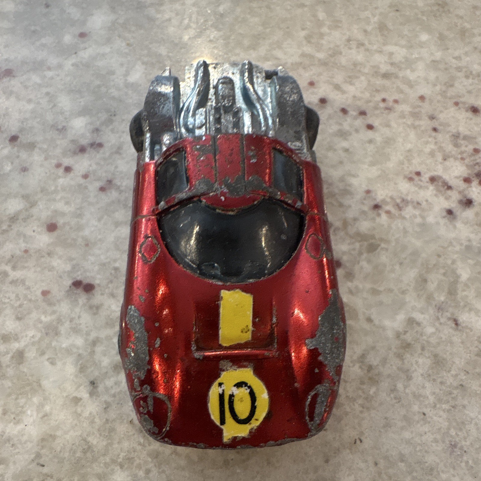 Hot Wheels #10 1:64 Diecast Car Red/Silver Age 3-4 Years