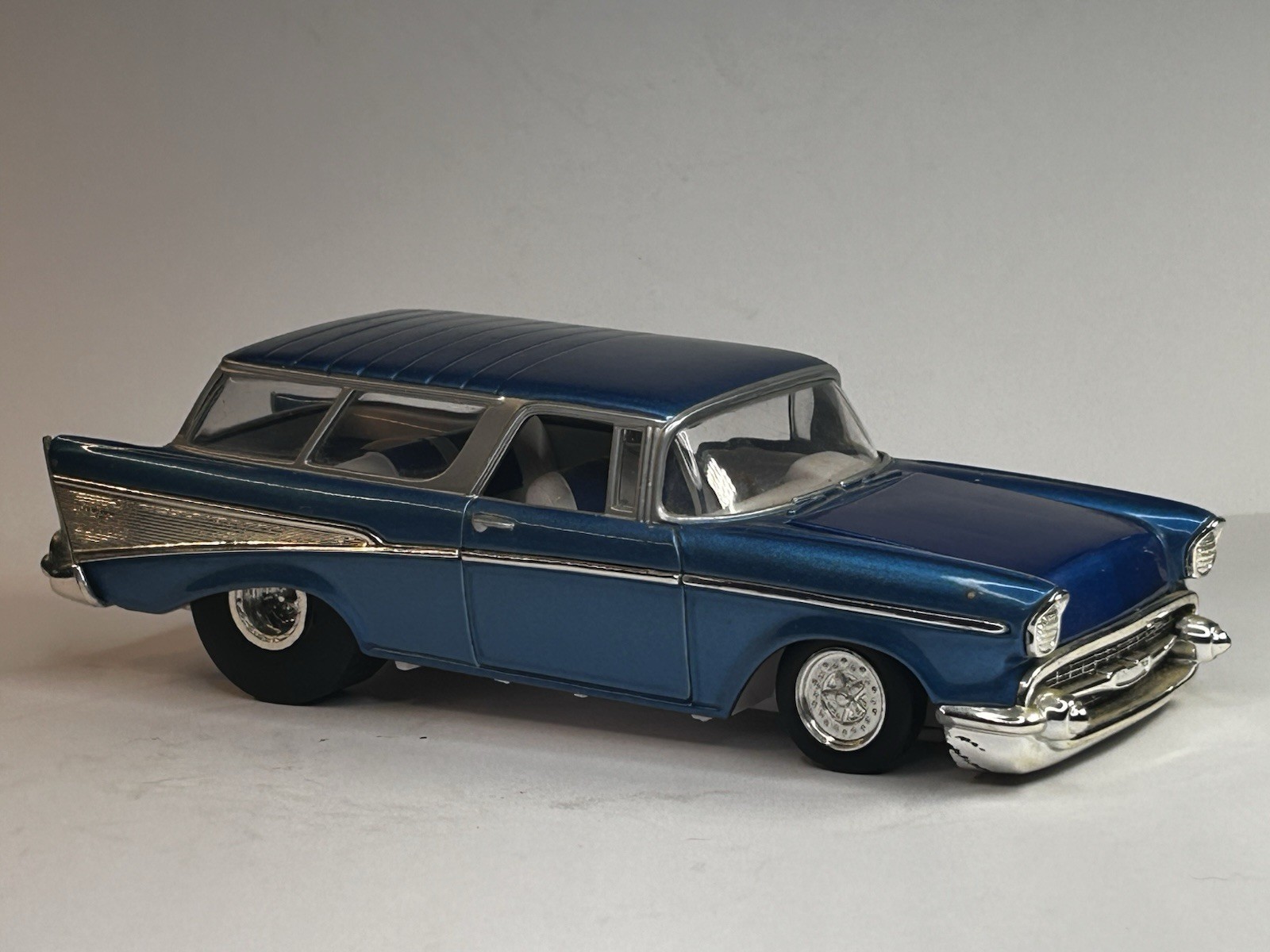 Racing Champions 1957 Chevrolet Bel Air Nomad Pro Street Blue 1:24 Die Cast