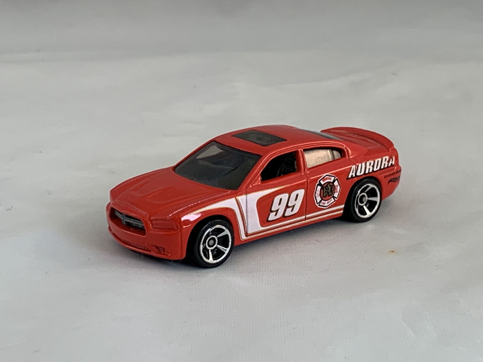 Hot Wheels 2011 Dodge Charger R/T 2012 Main Street Fire Dept Red MC5s
