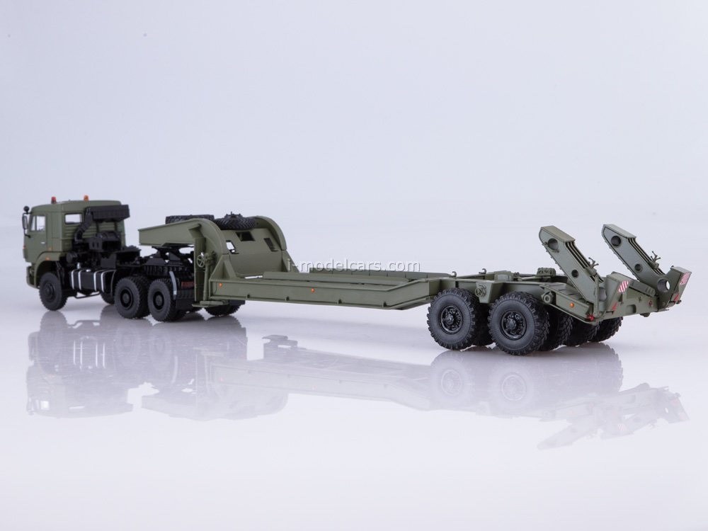 1:43 StartScaleModels Russia 6X6 Kamaz 65225 all wheel drive Tractor w/ Trailer