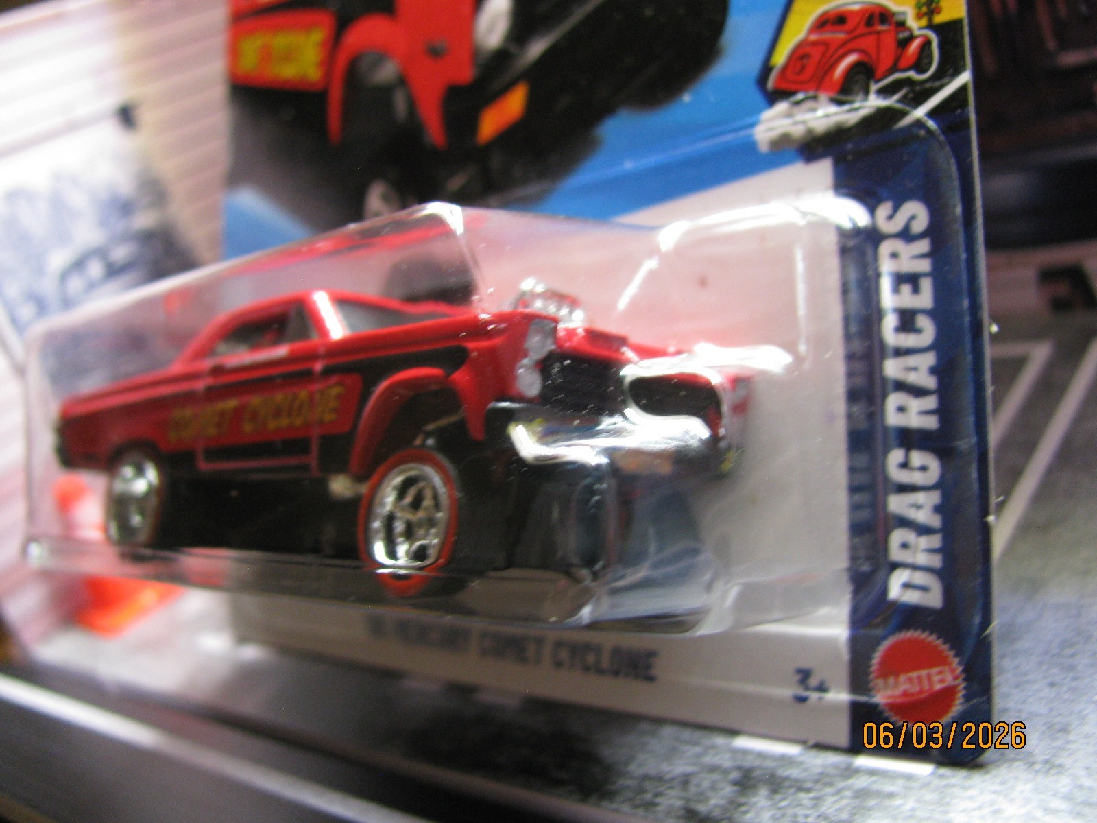 2026 Hot Wheels Red ‘65 Mercury Comet Cyclone, w/Real Riders Wheel Swap
