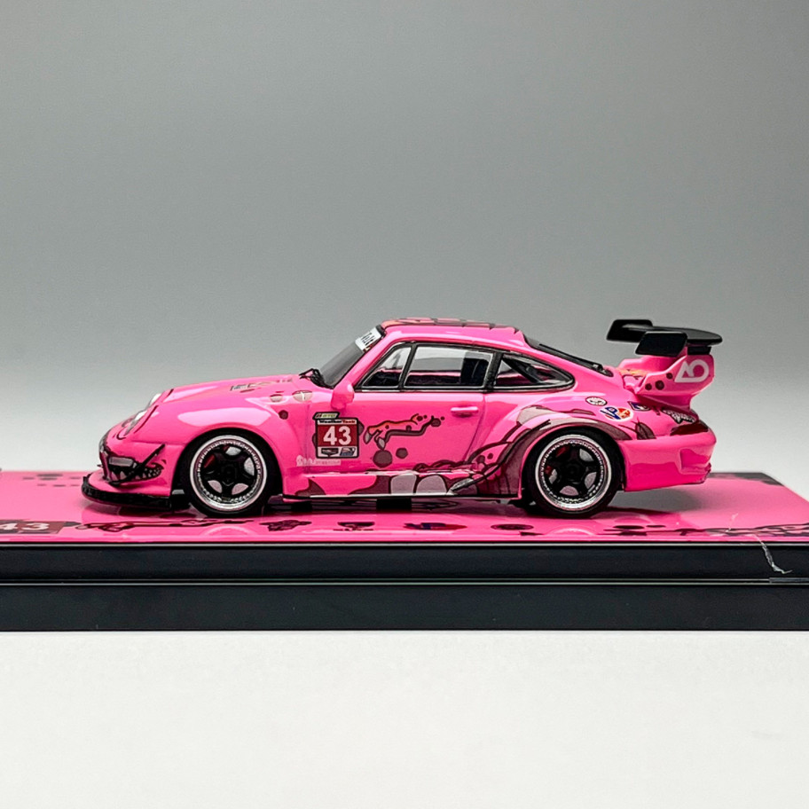 Flame 1:64 Scale Porsche RWB Modification 993 964 Alloy Diecast Model Car Gifts
