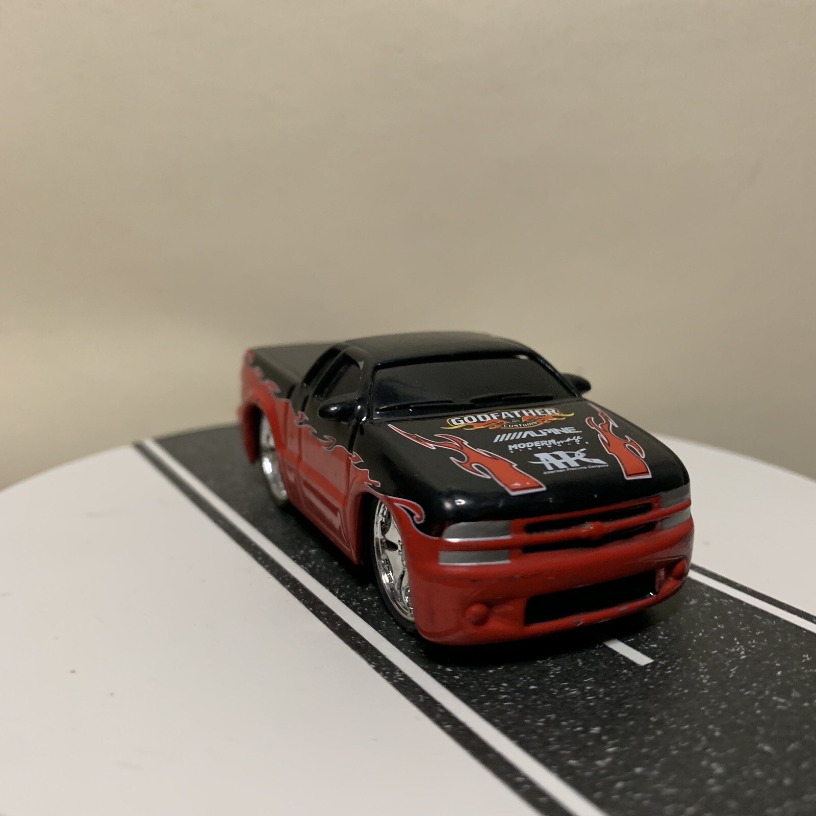 Hot Wheels Hot Tunerz Godfather Customs 2002 Chevy S10 Pickup Truck Red & Black