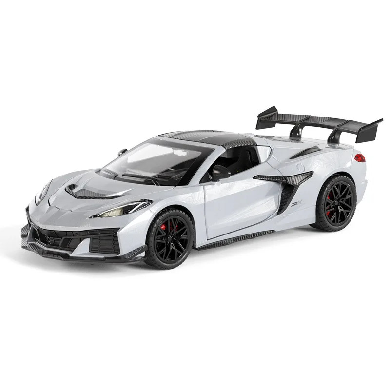 1:32 Chevrolet Corvette C8 ZR1X 2026 Diecast Car Model Sound Light Kids Toy Gift
