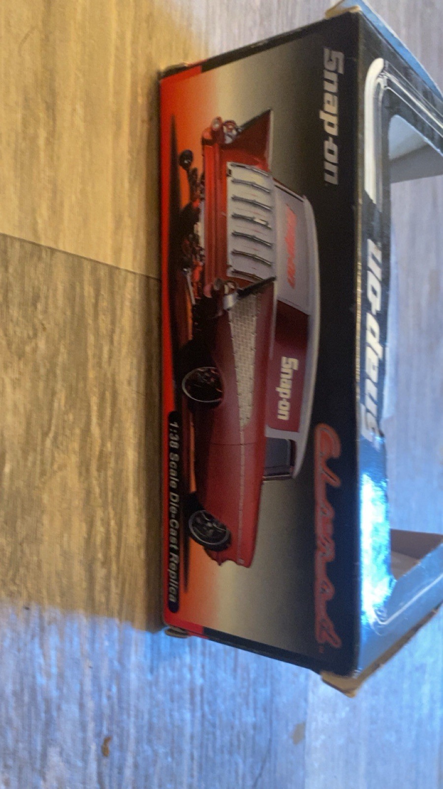 Snap-on GloMad 1955 Chevrolet 1:38 Diecast Car Red/White Pull Back LED