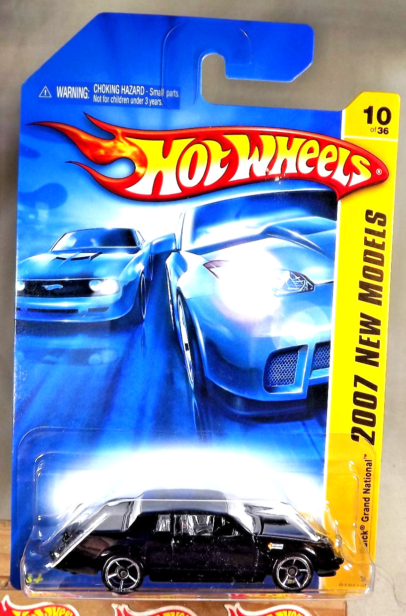 2007 Hot Wheels #10 New Models 10/36 BUICK GRAND NATIONAL Black w/Chrome OH5 Sp