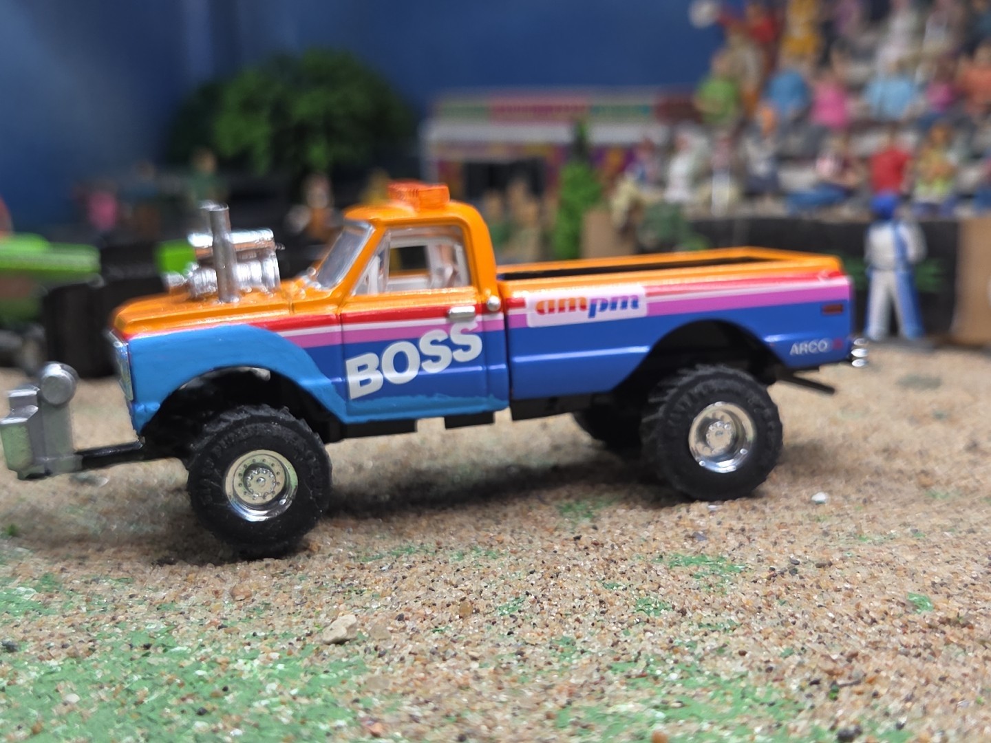CUSTOM BUILT 1:64 4×4 GreenLight 1972 PULLING TRUCK puller Chevy CHEVEROLET Ertl