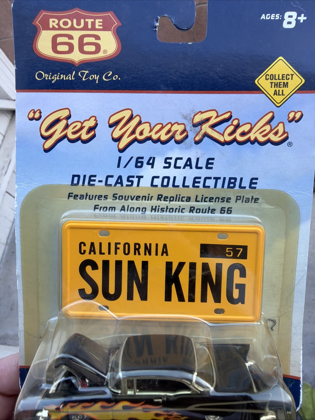 🔥1957 Chevrolet🔥Bel Air Sun🔥King Route🚨 66 1/64 Diecast Vintage