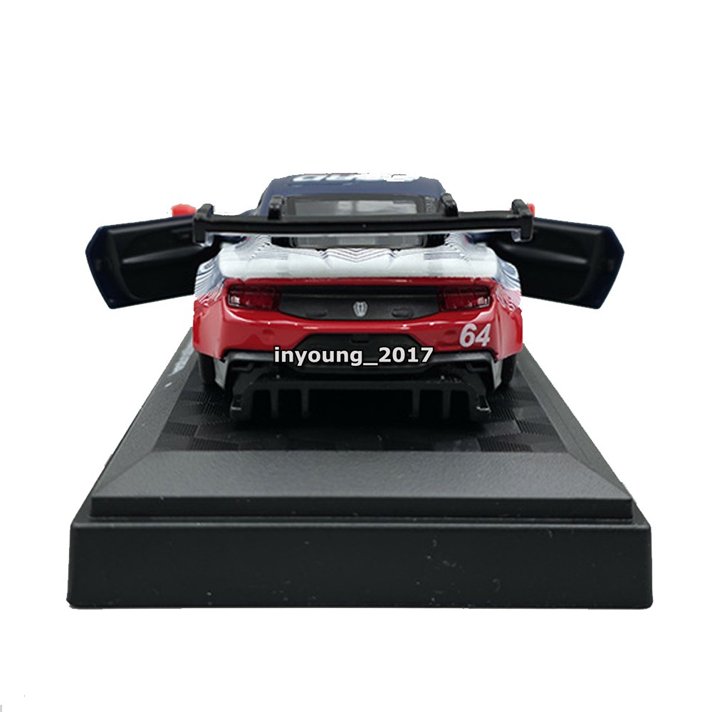 1:42 Ford Mustang GT3 Model Car Metal Diecast Toy Cars Toys for Boys Kids Blue