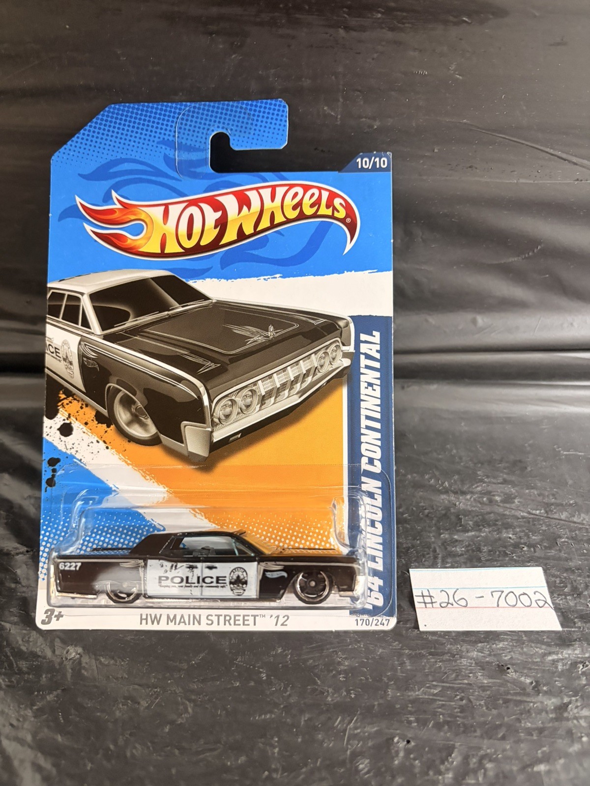Hot Wheels 2012 64 Lincoln Continental Black HW Main Street 170/247 NIB