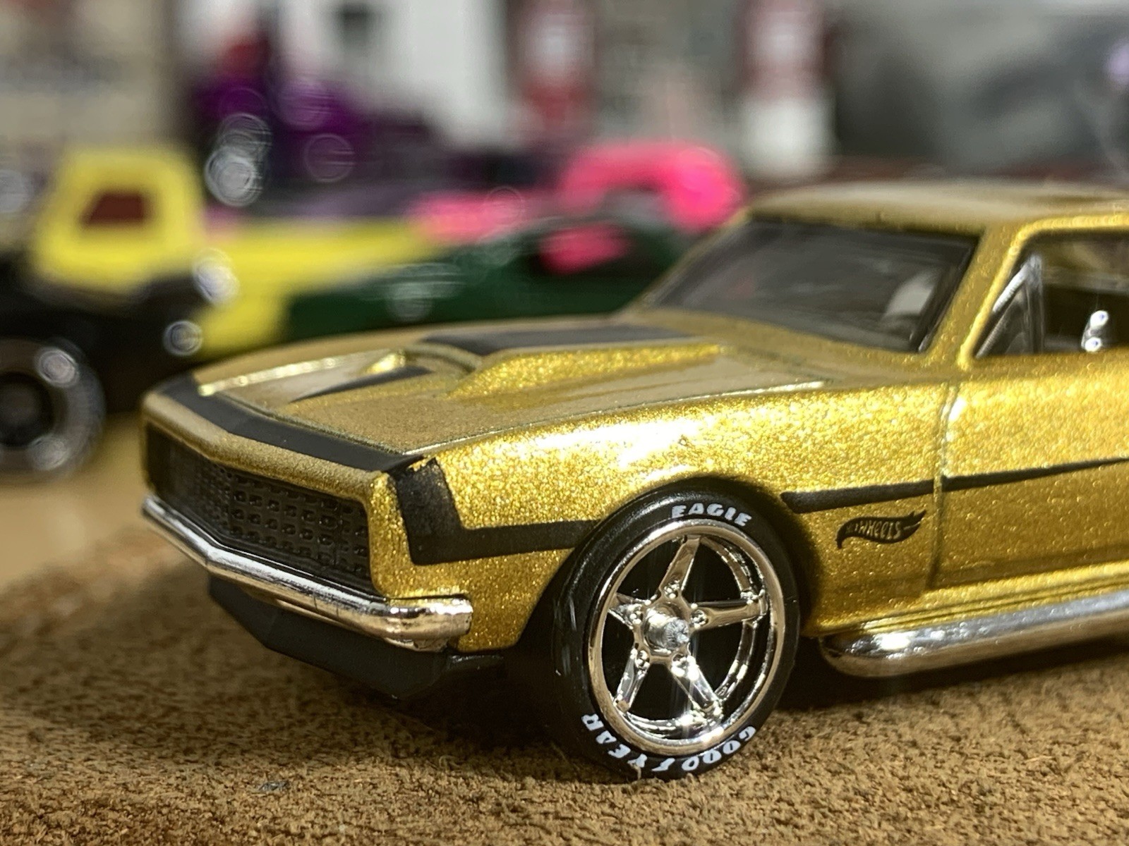 Hot Wheels ’67 Chevy Camaro Custom Wheel Swap Hot Rod Street Machine