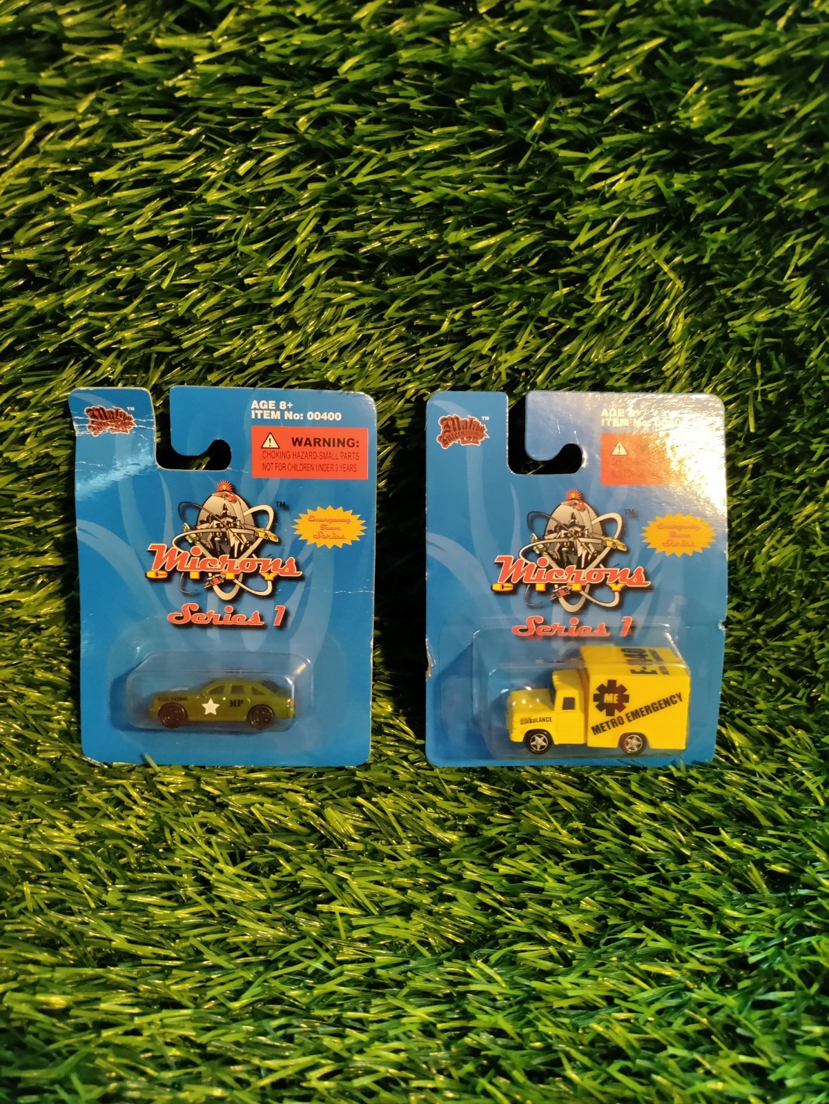 2 MALIBU INTERNATIONAL MICRONS SERIES 1 MILITARY POLICE CAR & Emergency