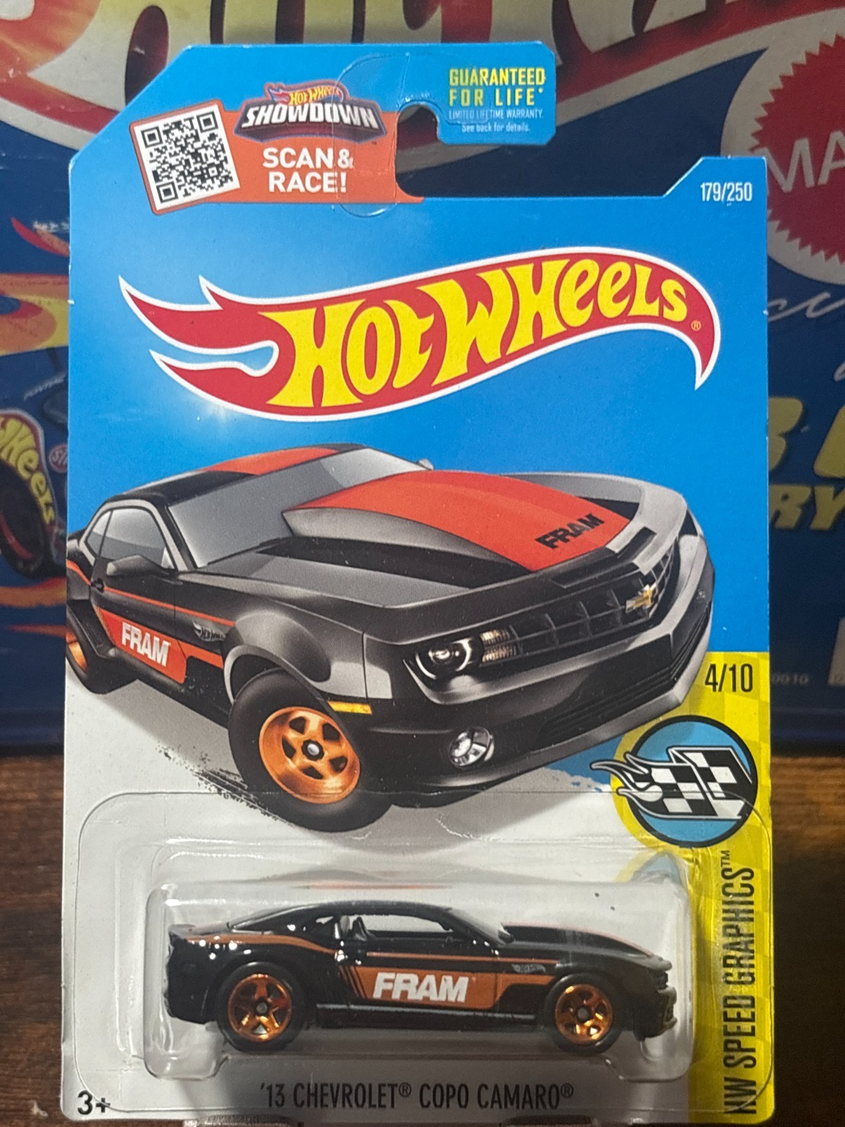 2016 Hot Wheels HW Speed Graphics ’13 Chevrolet COPO Camaro Fram black (C05)