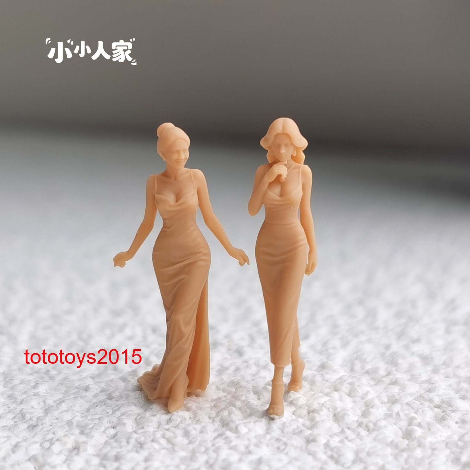1/64 1/43 1/87 1/72 evening dress woman Scene Miniatures Figures Doll Model Toy