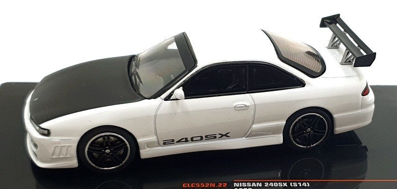 Ixo Models 1/43 Scale CLC552N.22 – 1997 Nissan 240SX (S14) – White/Black