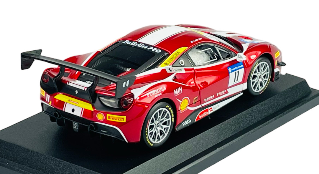 BBURAGO FERRARI 488 CHALLENGE 1:24 KIT TO BUILD 34 PARTS NEW IN BOX DIE CAST