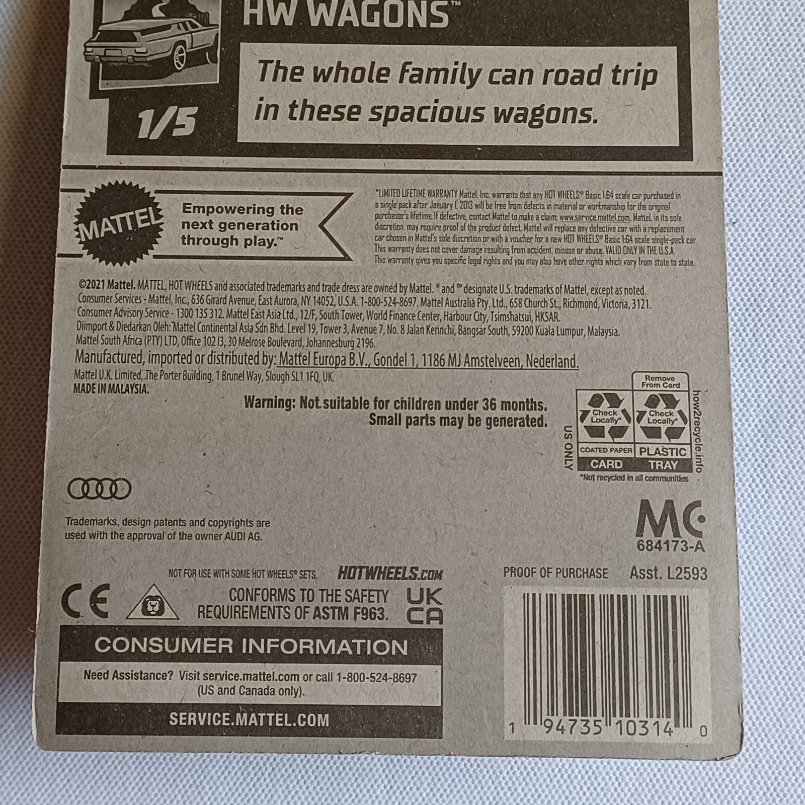 2023 HOT WHEELS *HW WAGONS* *KROGER EXCLUSIVE* *’17 AUDI RS 6 AVANT GRAY* RARE