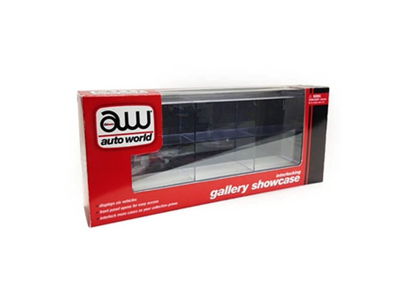 6 Car Interlocking Collectible Display Show Case for 1/64 Scale Model Cars by Au