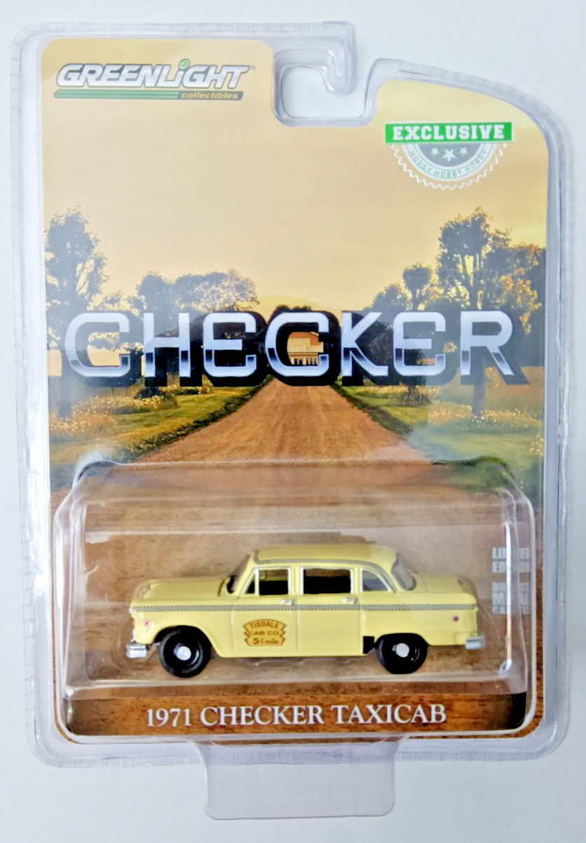 1:64 HOBBY EXCLUSIVE DUKES OF HAZZARD 1971 CHECKER TISDALE TAXICAB NOT PRODUCED!