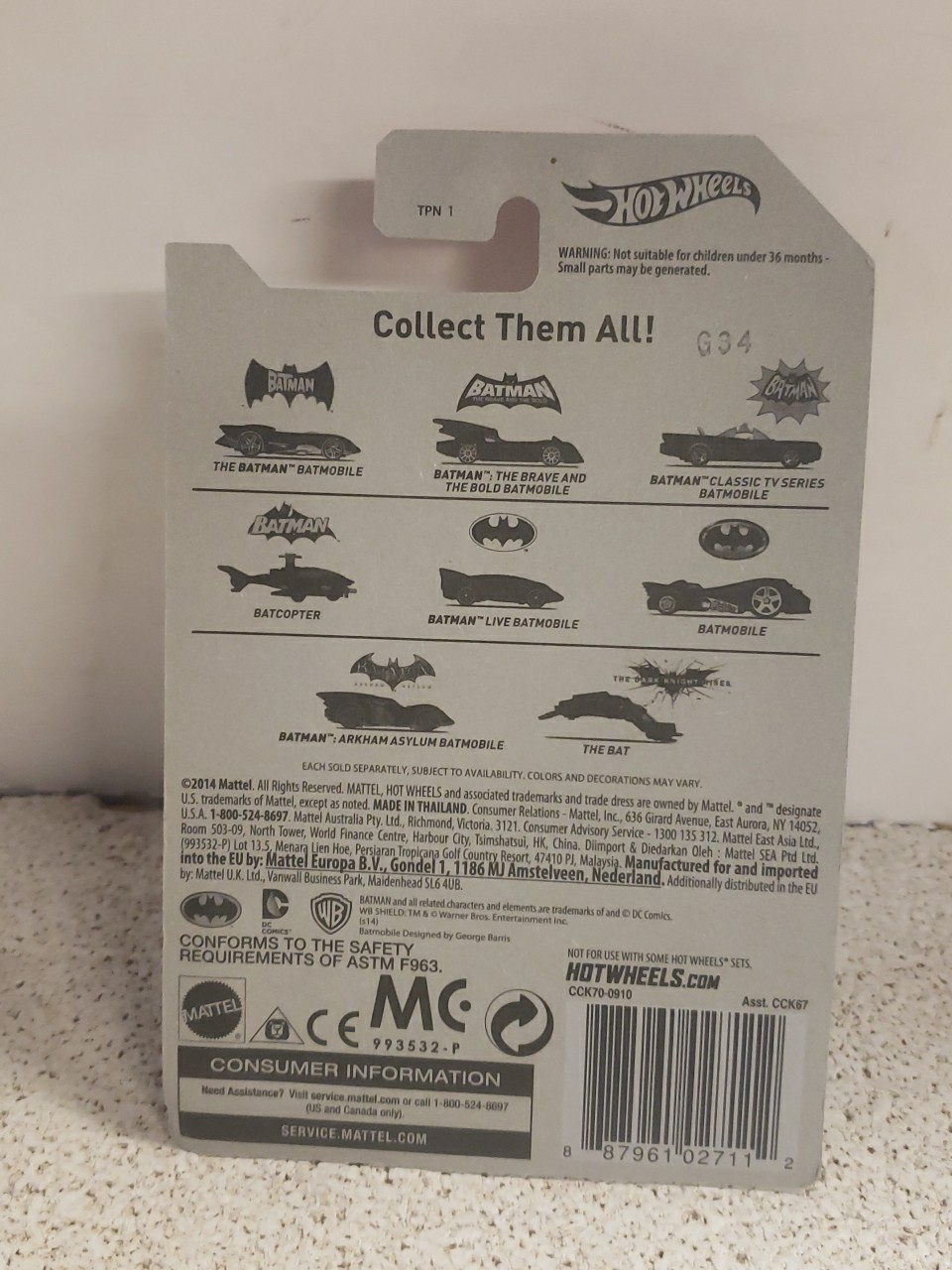 HOTWHEELS BATMAN: 75 Years of Batman #1,2,3,5,6,7,and 8. Missing #4