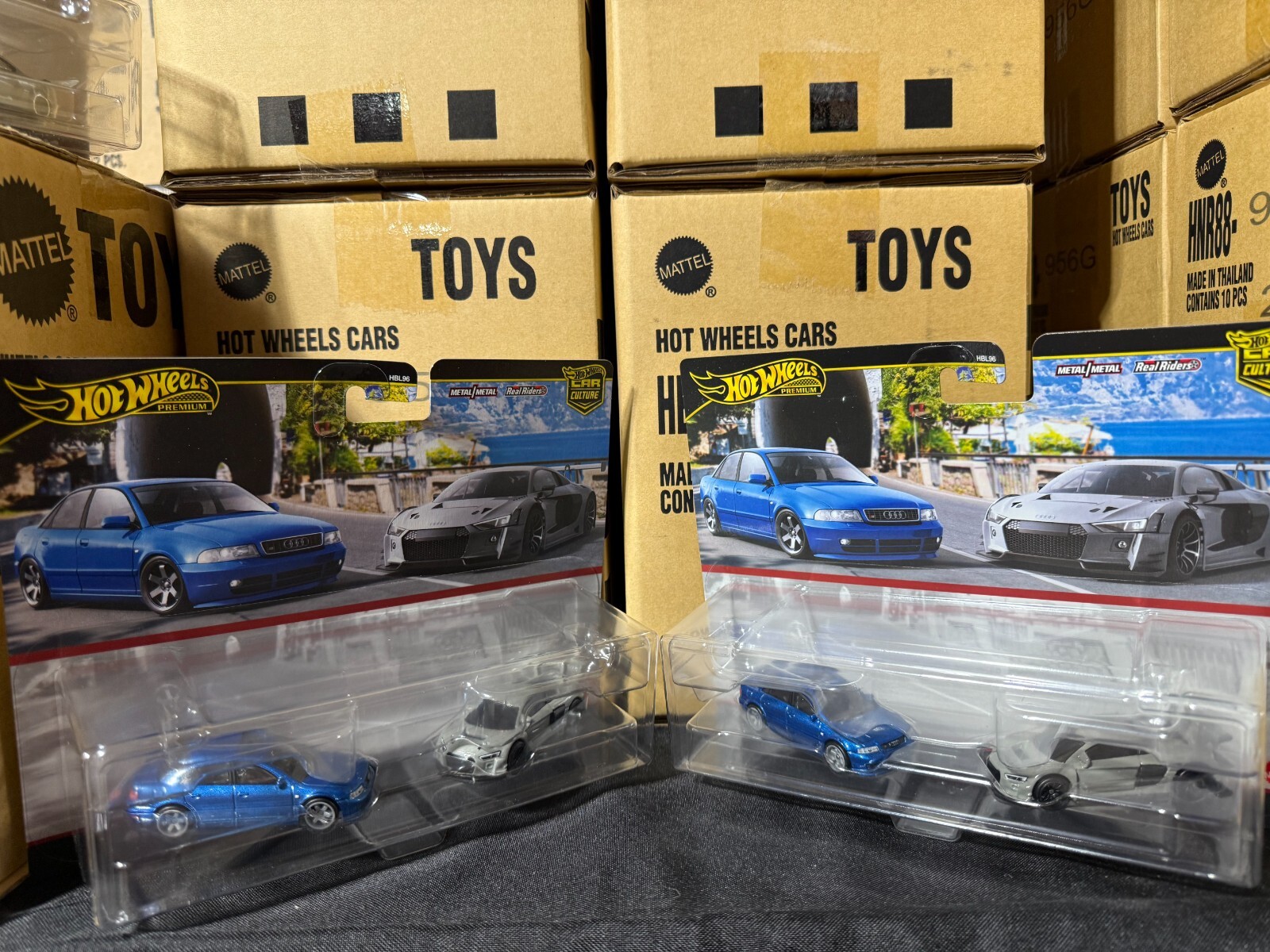 2024 Hot Wheels Premium Car Culture Twin 2 Pack Audi S4 Quattro & Audi R8 LMS