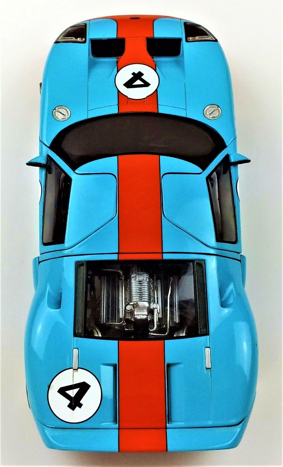 Ford GT40 Race Car Classic Custom Concept Model Hot Rod Carousel BLU 1:18