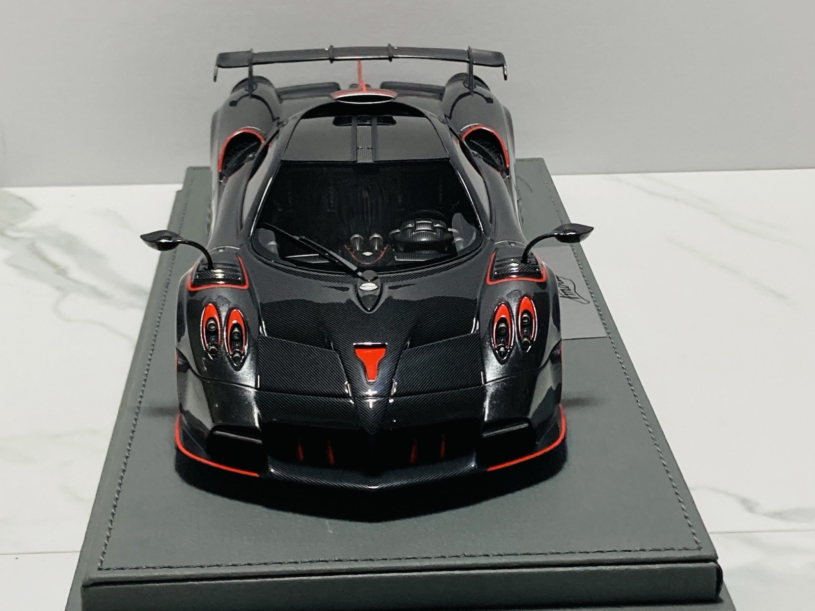 1:18 BBR, 2020 Pagani Imola, Dark Gray w/red accents