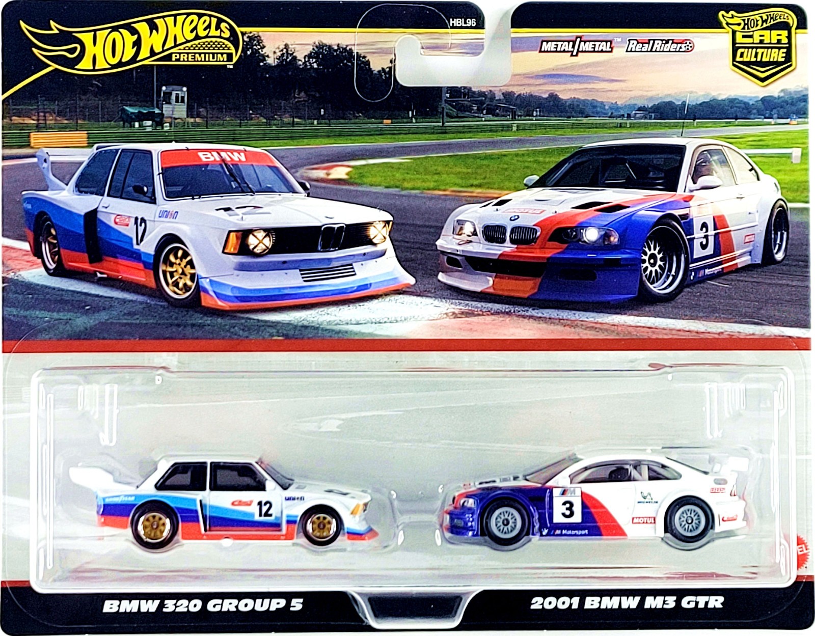 Hot Wheels Car Culture 2 Pack Target 2001 BMW M3 GTR & BMW 320 Group 5 ⬜🟦🟥