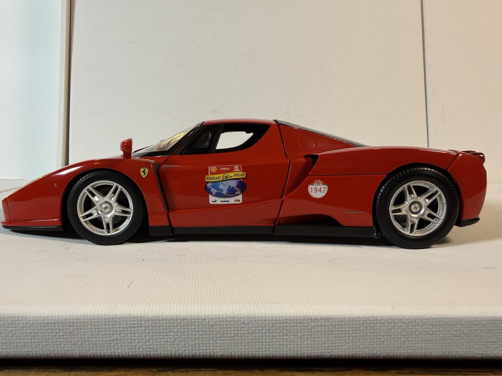🔥 Hot Wheels 1:18 Enzo Ferrari 60 RELAY Red 2002 SHELL PUMA ALCOA LOOSE🔥