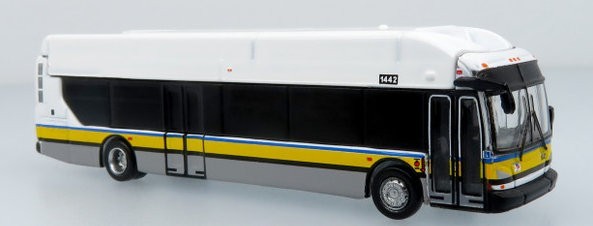 NFI Xcelsior XN40 Transit Bus: Yellow Stripe 1:160 (N Scale)