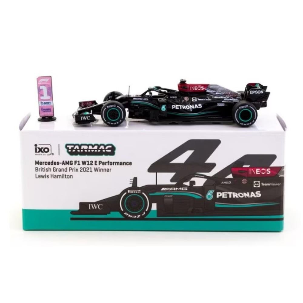 Lewis Hamilton #44 Mercedes AMG F1 W12 2021 British GP Winner 1:64 T64GF037LH1