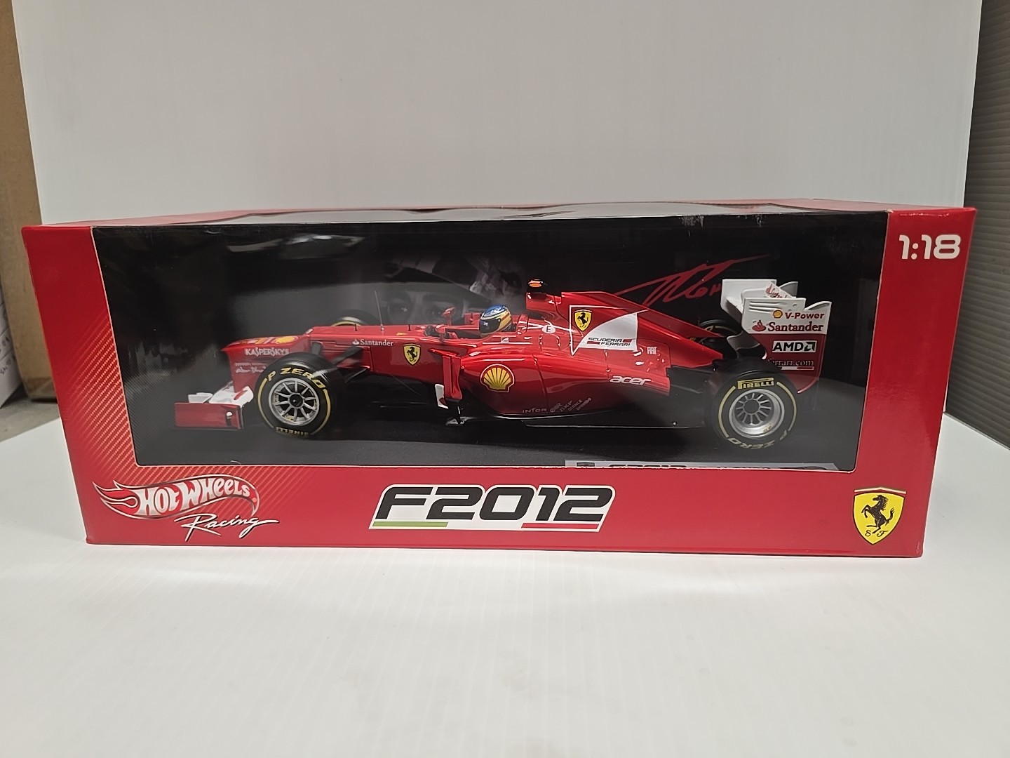 Hot Wheels Racing 1:18 Ferrari Formula 1 F. Alonso F2012 New Sealed X5520