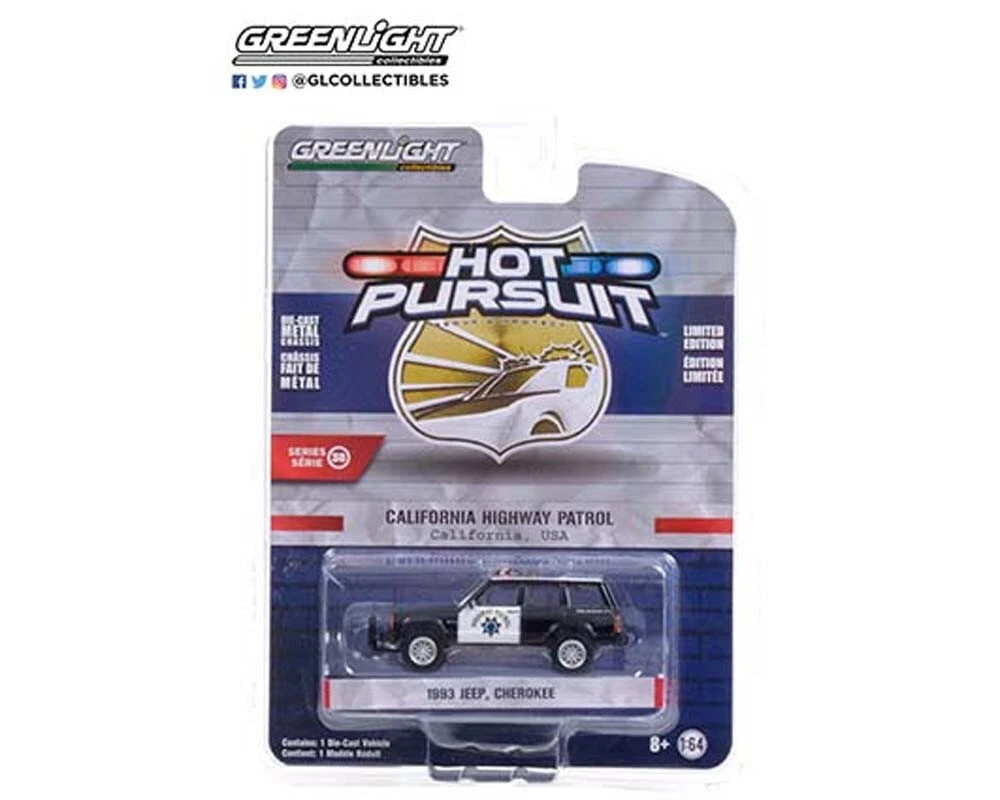 GREENLIGHT – CALIFORNIA HIGHWAY PATROL CHP – 1993 JEEP CHEROKEE