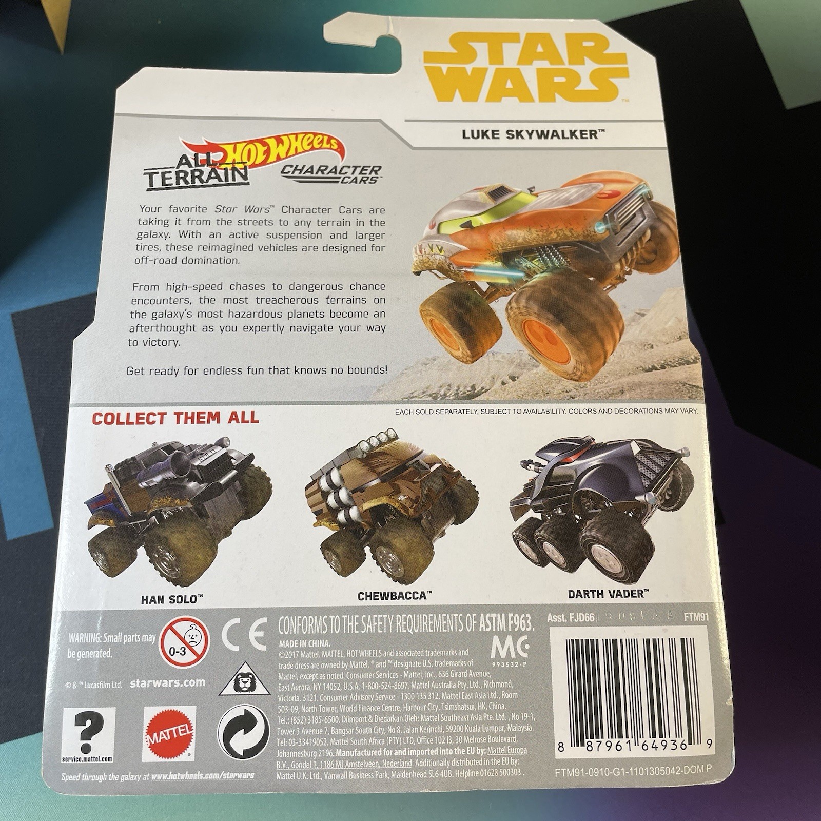 Mattel Hot Wheels Star Wars Character Cars/Carships 6 Pack Lot *Read Description