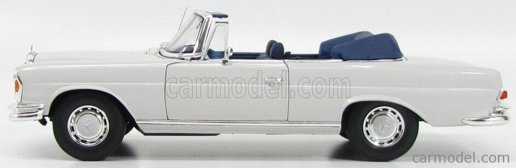 NOREV 1969 MERCEDES 280SE CABRIO Light Grey W/Removable Top 1:18*New! VERY RARE!