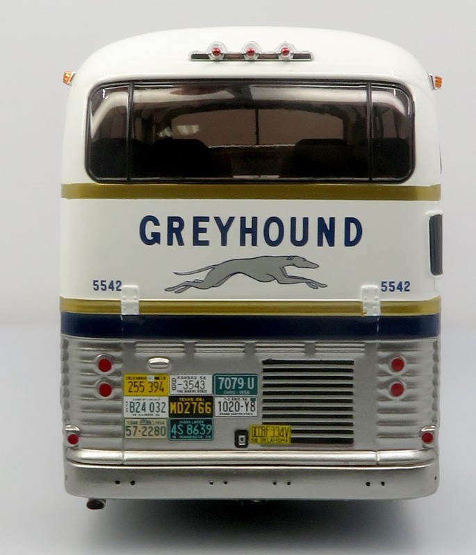 GM PD-4501 Scenicruiser Coach: Greyhound Bus Lines 50th Anniversary Gold Stripe