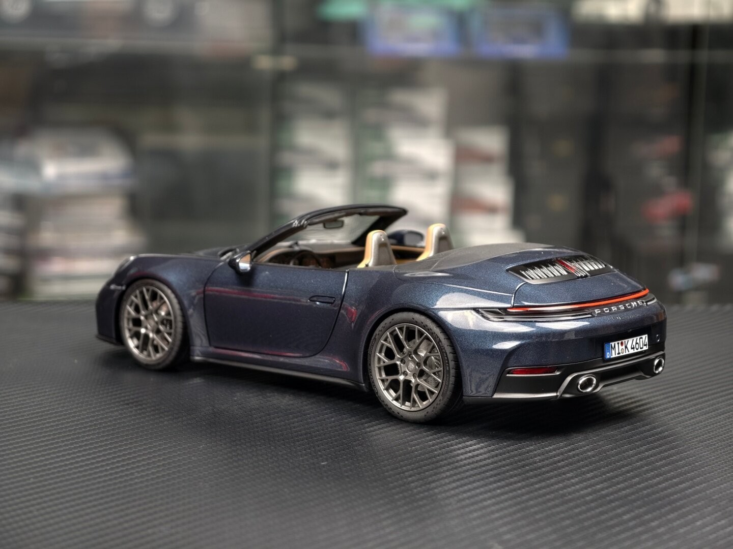 NOREV 1/18 Porsche 911 Carrera S Cabriolet 2024 Blue Diecast Car Model 187180