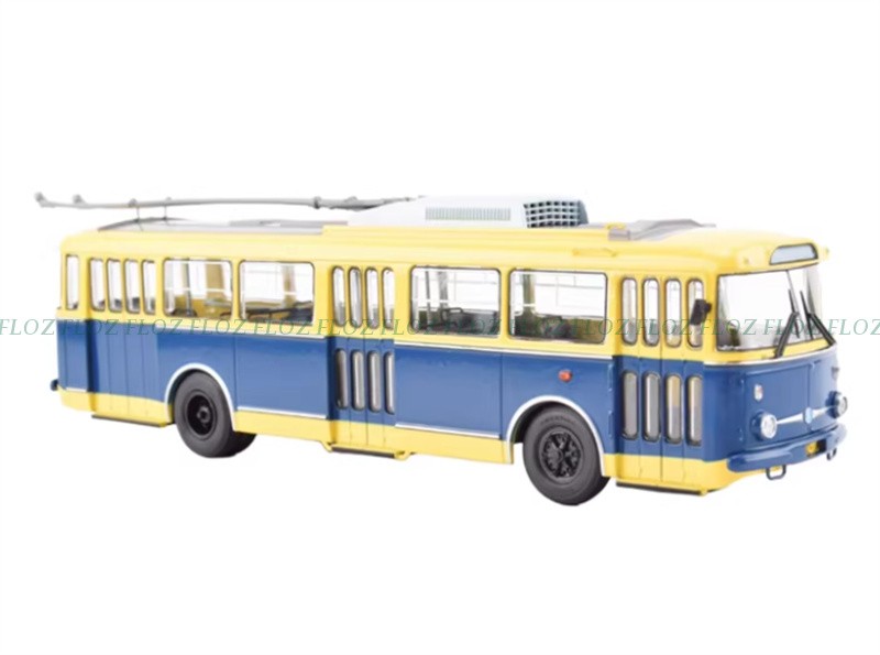 Modimio Bohemian Skoda 9TR Czech Trolley bus 1:43 Bus Pre-built Model Display