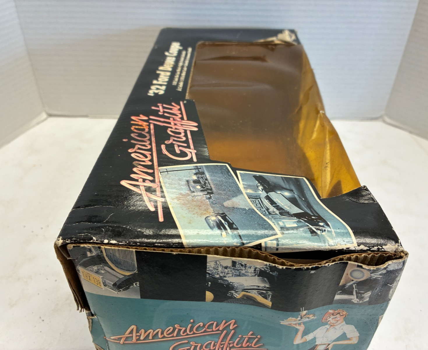 D3 ERTL American Graffiti Die Cast ’32 Ford Deuce Coupe 1:18 Scale Original Box