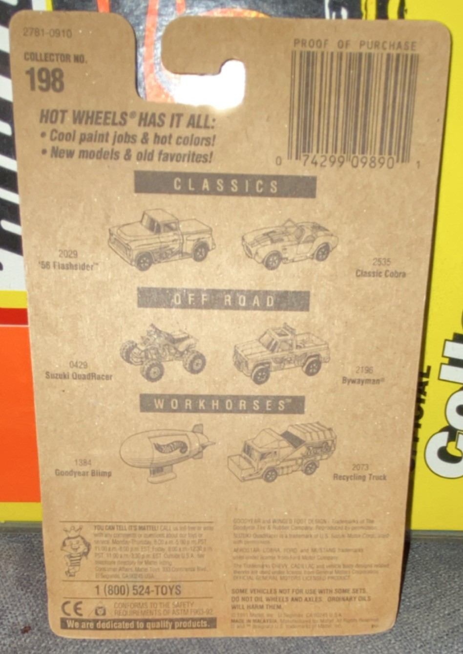 Hot Wheels Path Beater Pickup Truck 1:64 Yellow Diecast Unopened Box