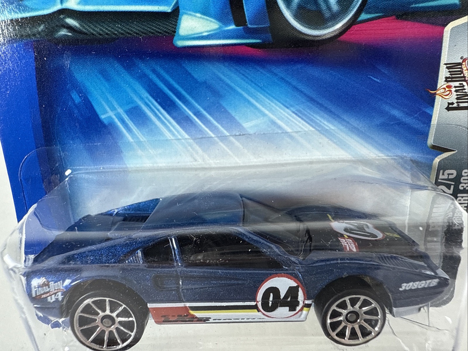 Hot Wheels Ferrari 308, Blue; 2004 Final Run Series 2/5 #134 HC34