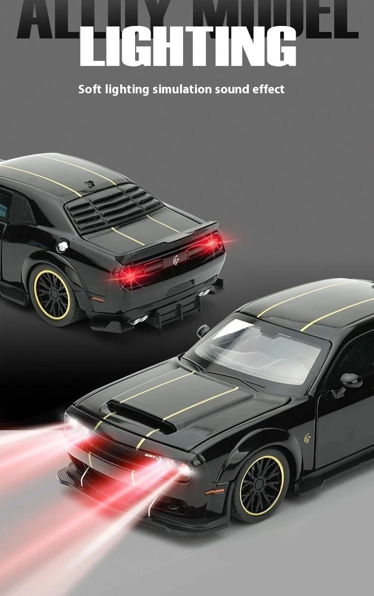 1:32 Ddg SRT Hellcat Redeye Diecast Car Alloy Model – Sound Light Toy Gift