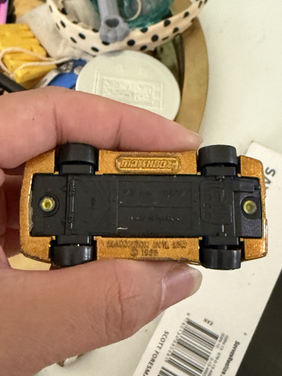 VINTAGE 1985 MATCHBOX PONTIAC FIERO PROTECH #16 Gary B VERY RARE prism wheels