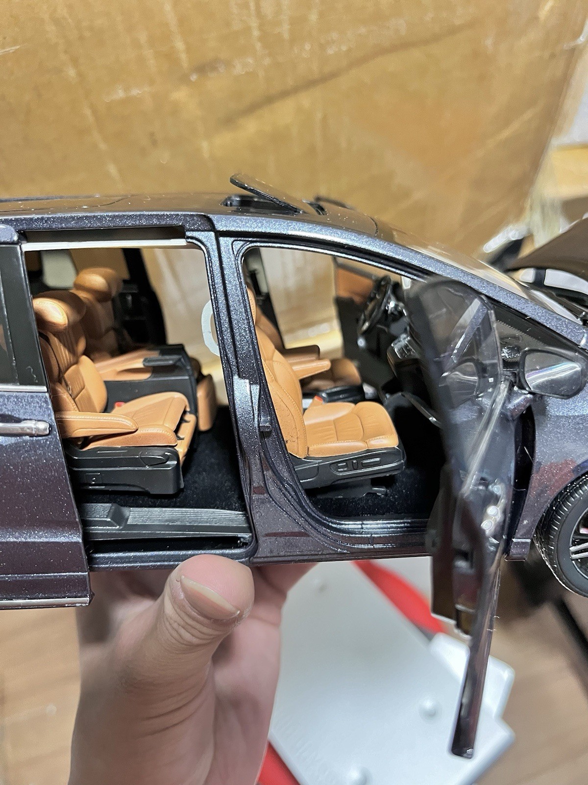 1:18 Scale Honda Odyssey Absolute EX Black Edition Blue Diecast Model W/ Base