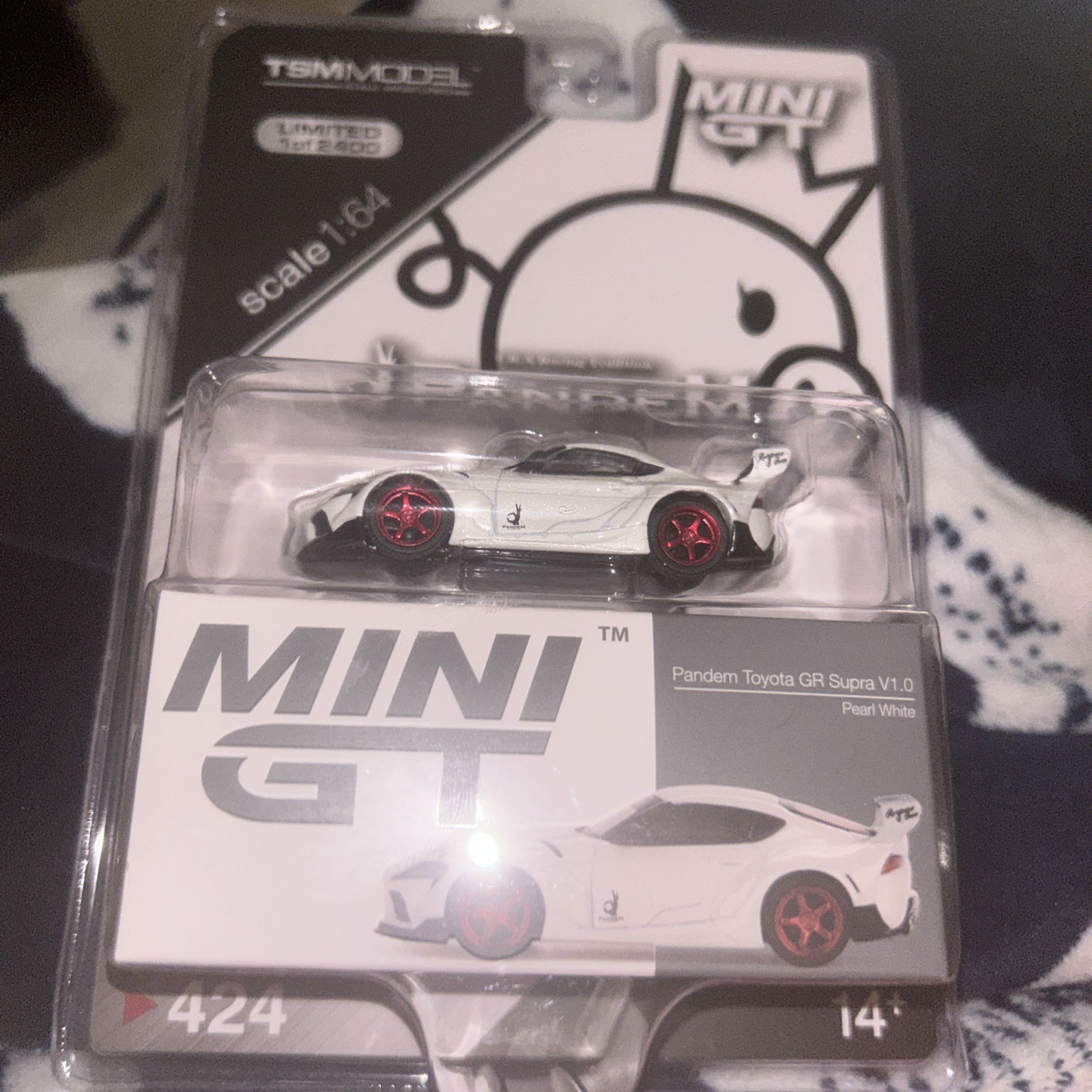 Mini GT #424 Pandem Toyota GR Supra V1.0 Pearl White
