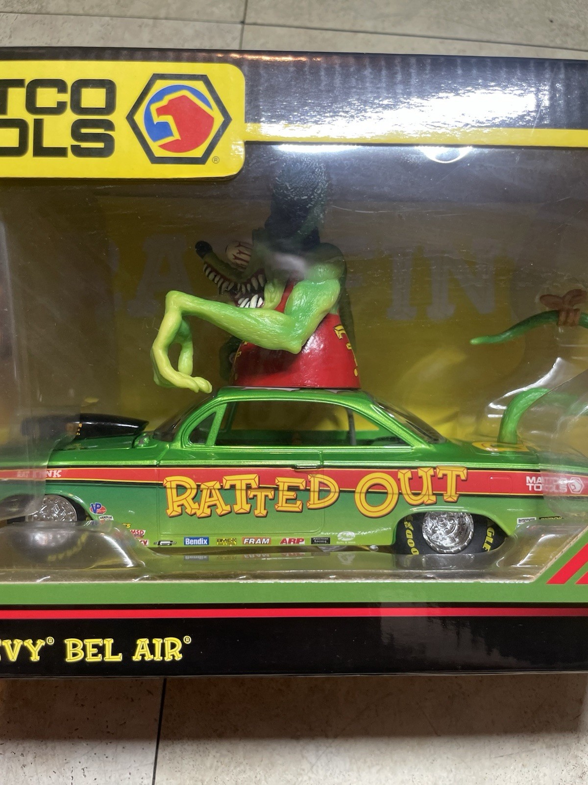 2013 Matco Tools 1:24 Rat Fink 1962 Chevrolet Bel Air Diecast ERTL Racing Green