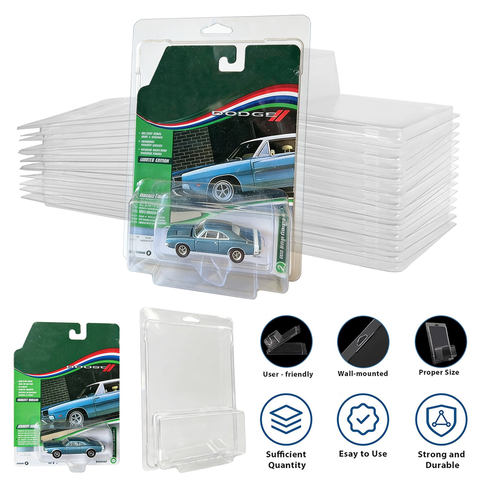 Protector Case for Johnny Lightning and Auto World 1:64 Blister Display Packs