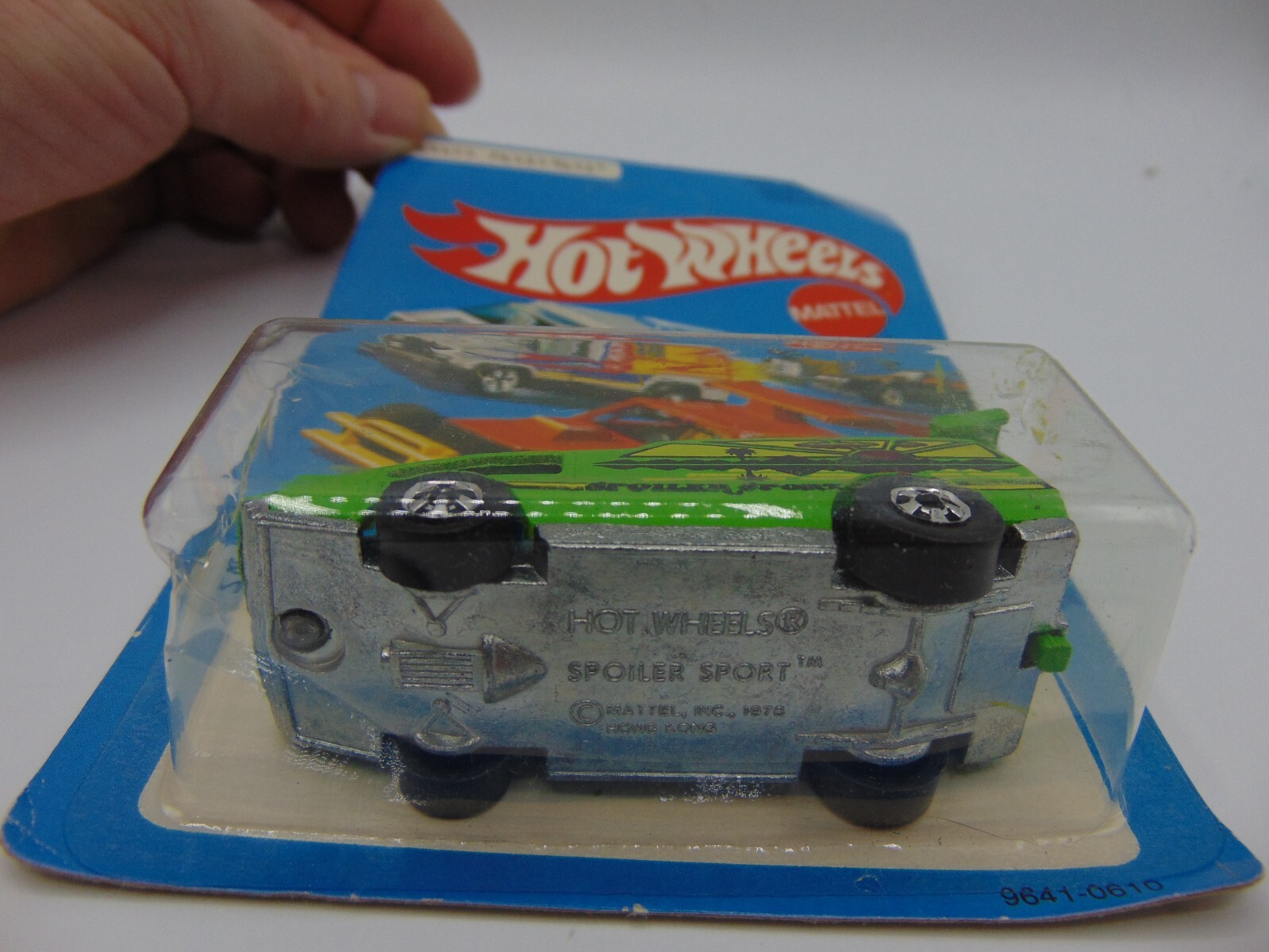 Vintage 1979 Hot Wheels Spoiler Sport Green Van #9641 Hong Kong Made Variation 4
